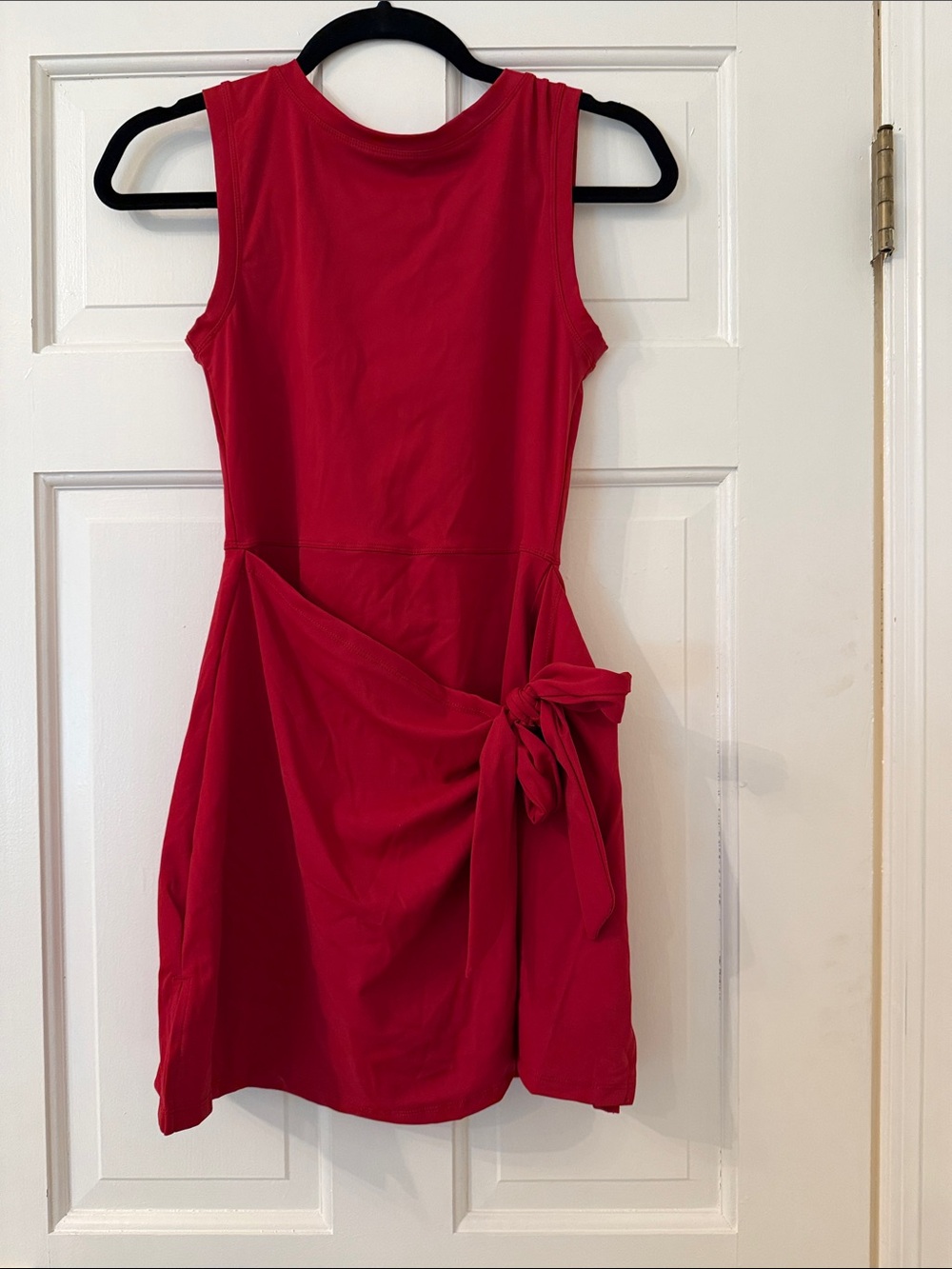 TALULAH Red Sleeveless Tie-Waist Mini Dress